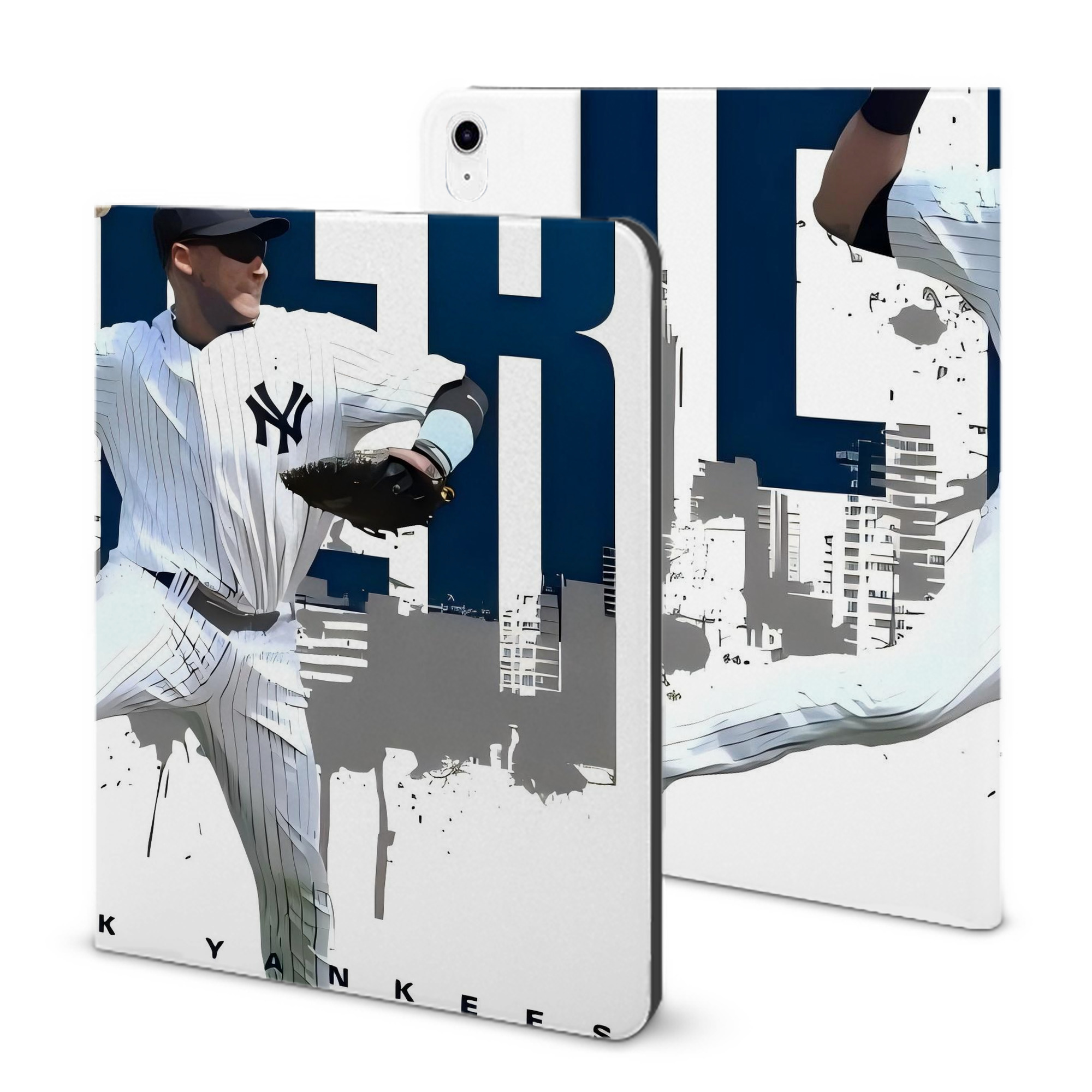 Derek Jeter 57 IPad Case Without Pencil Slot – Book-Style Cover With PU Leather & TPU – Slim, Durable, Scratch-Resistant, Full Protection & Easy Access